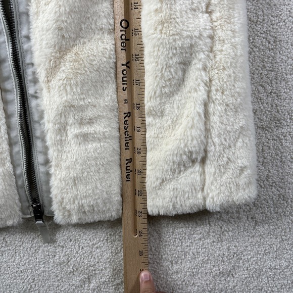 Patagonia Lunar Frost Jacket Girls' Size XL (14) Ivory Cream 68595 Fleece Zip - Picture 5 of 16